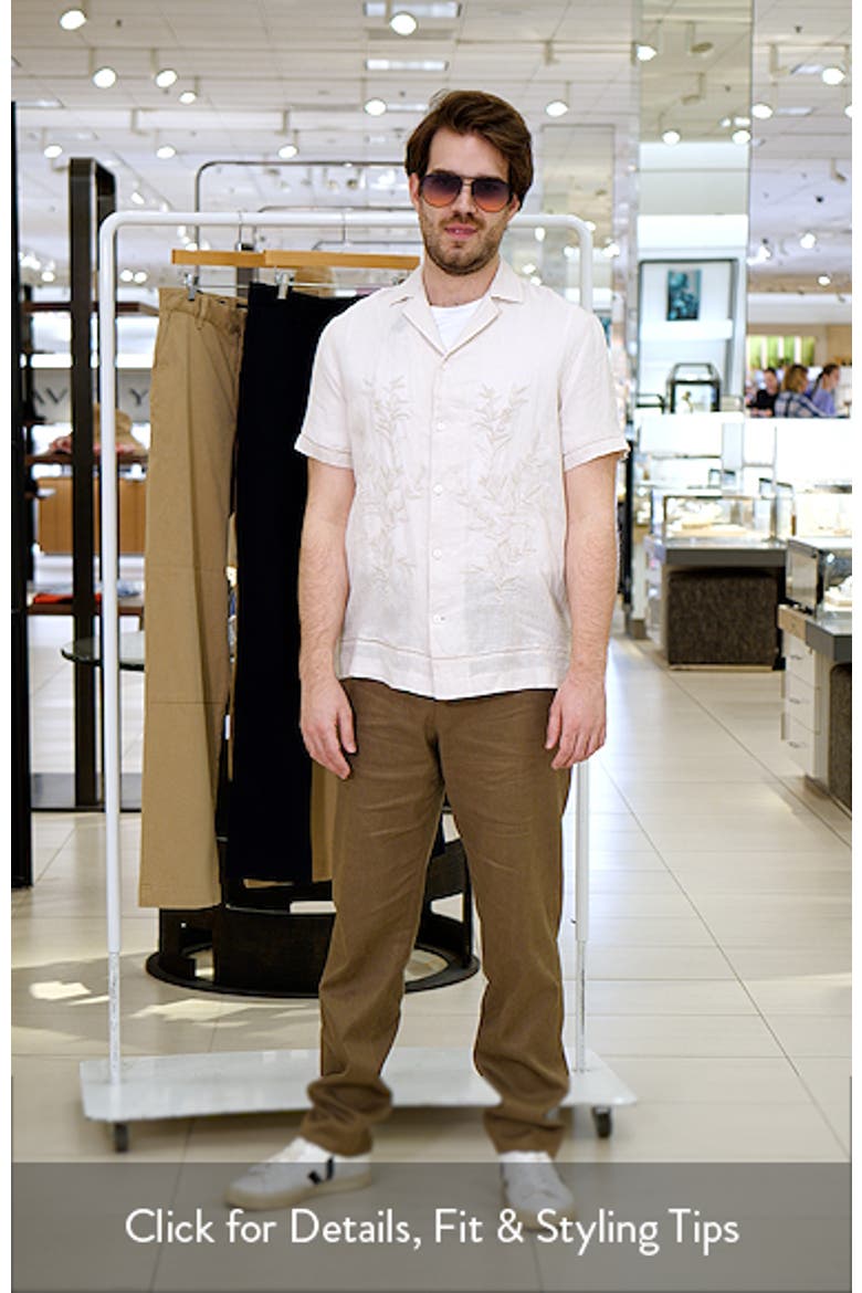 Embroidered Linen Camp Shirt video