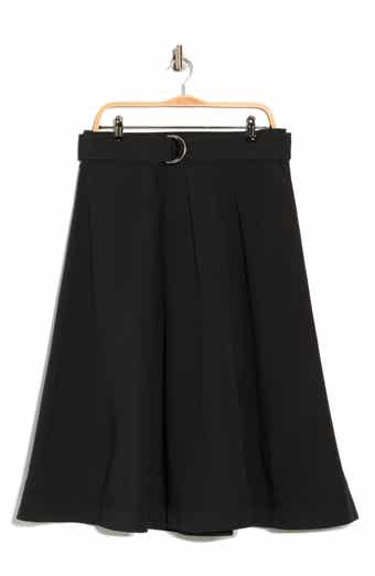 Veronica Beard Facia Belted Stretch Cotton Skirt