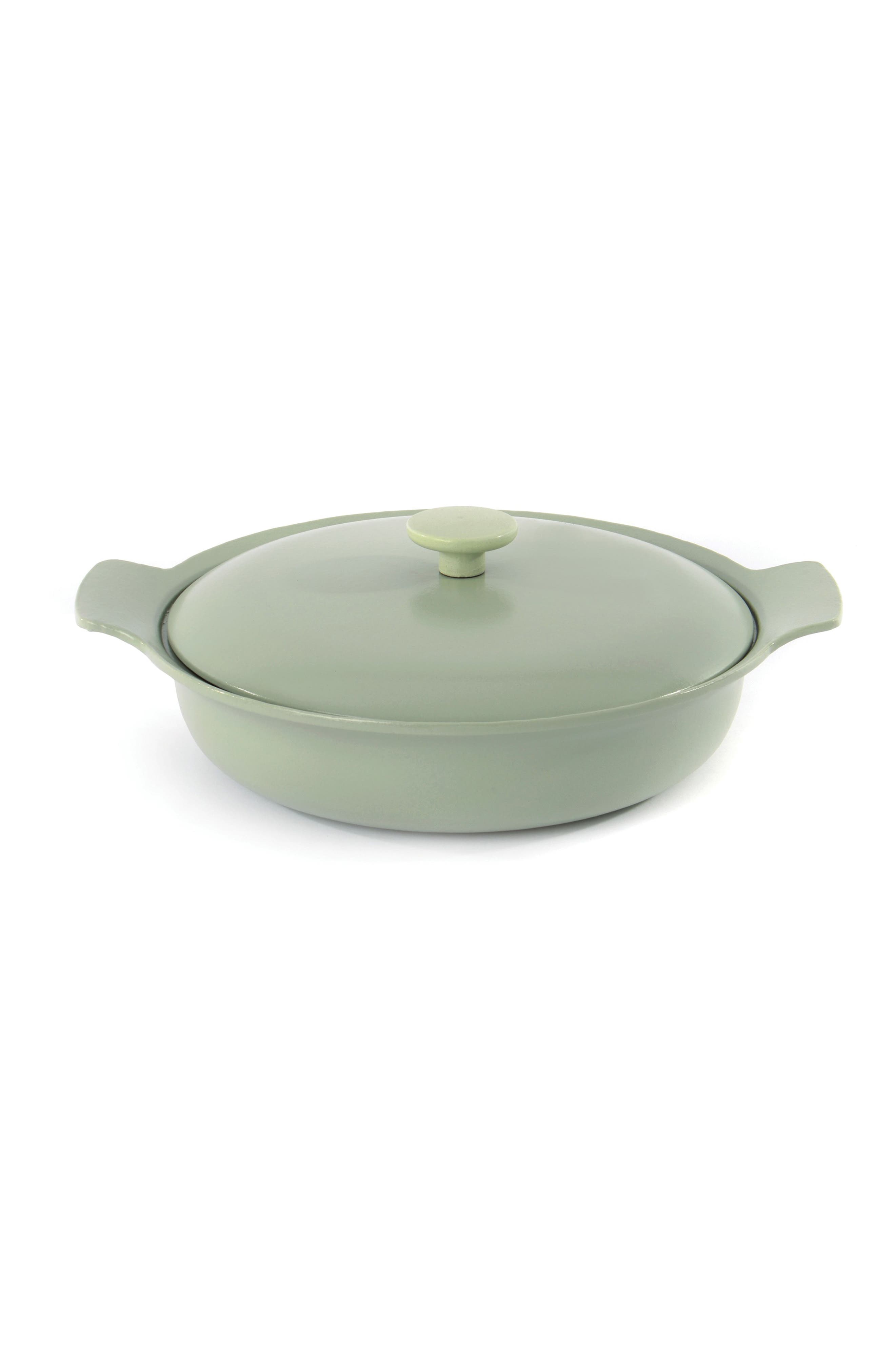 BergHOFF Ron Cast Iron 3.5 qt. Green Covered Deep Skillet