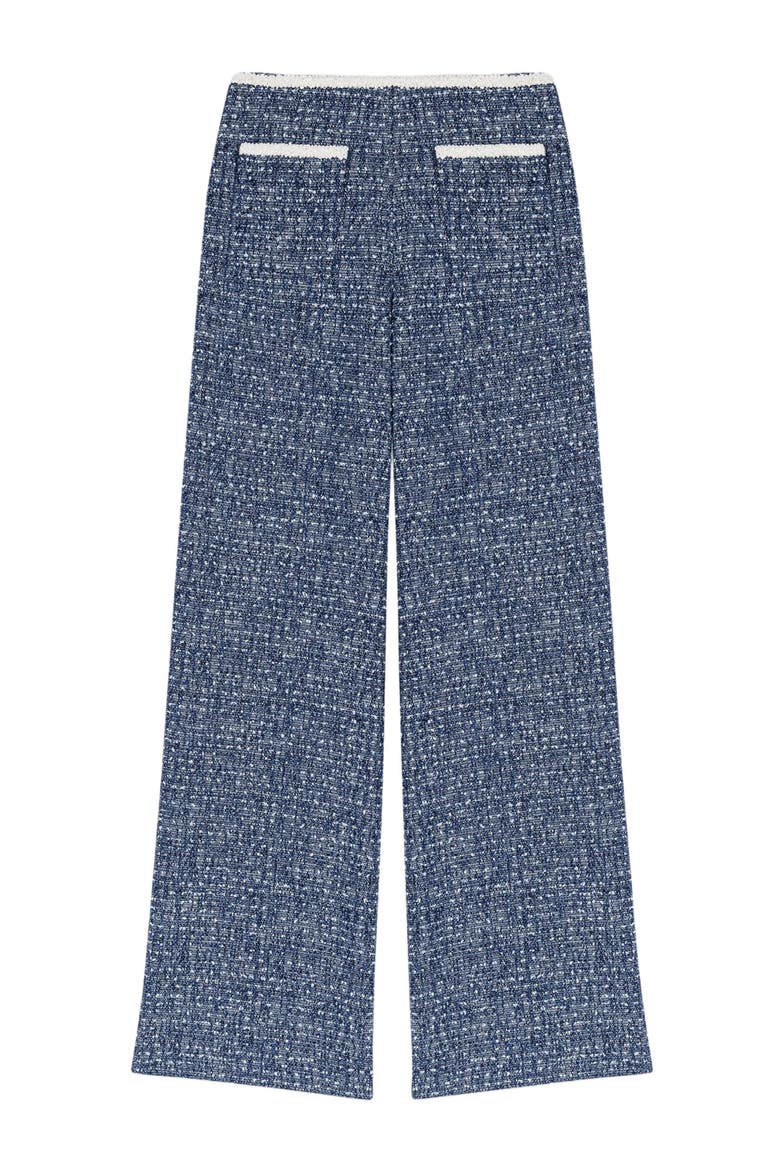 Tweed trousers, Alternate, color, Navy