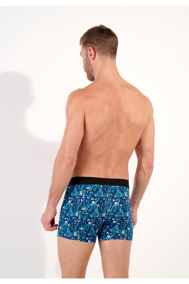 Voyages Boxer Briefs, Alternate, color, Blue Print