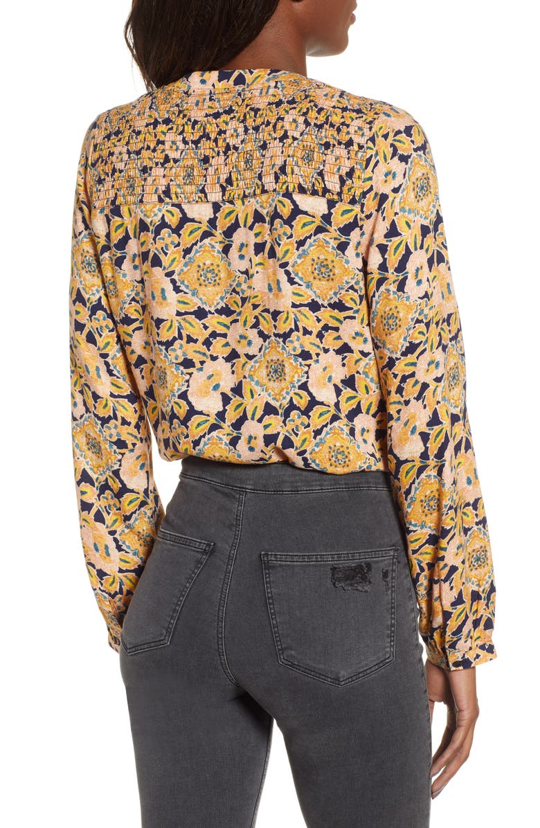 Hinge Smocked Top, Alternate, color, 