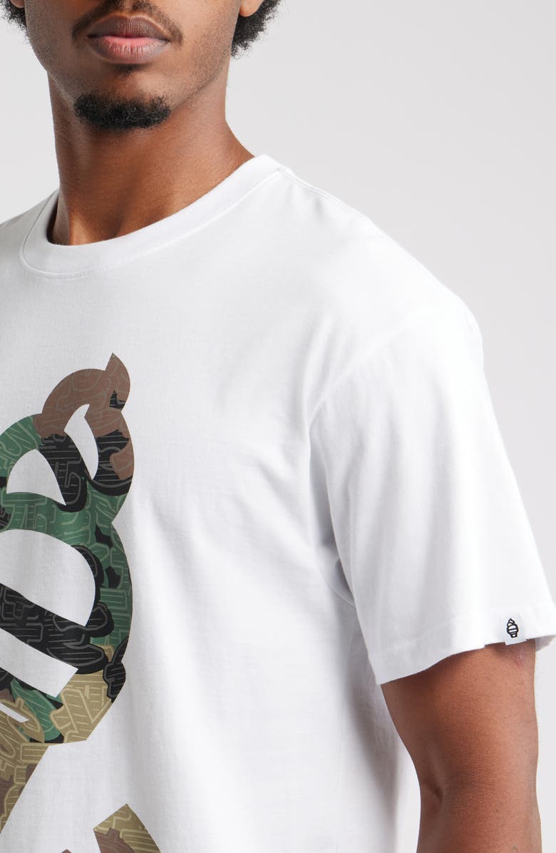 ICECREAM Cover Graphic T-Shirt, Alternate, color, White