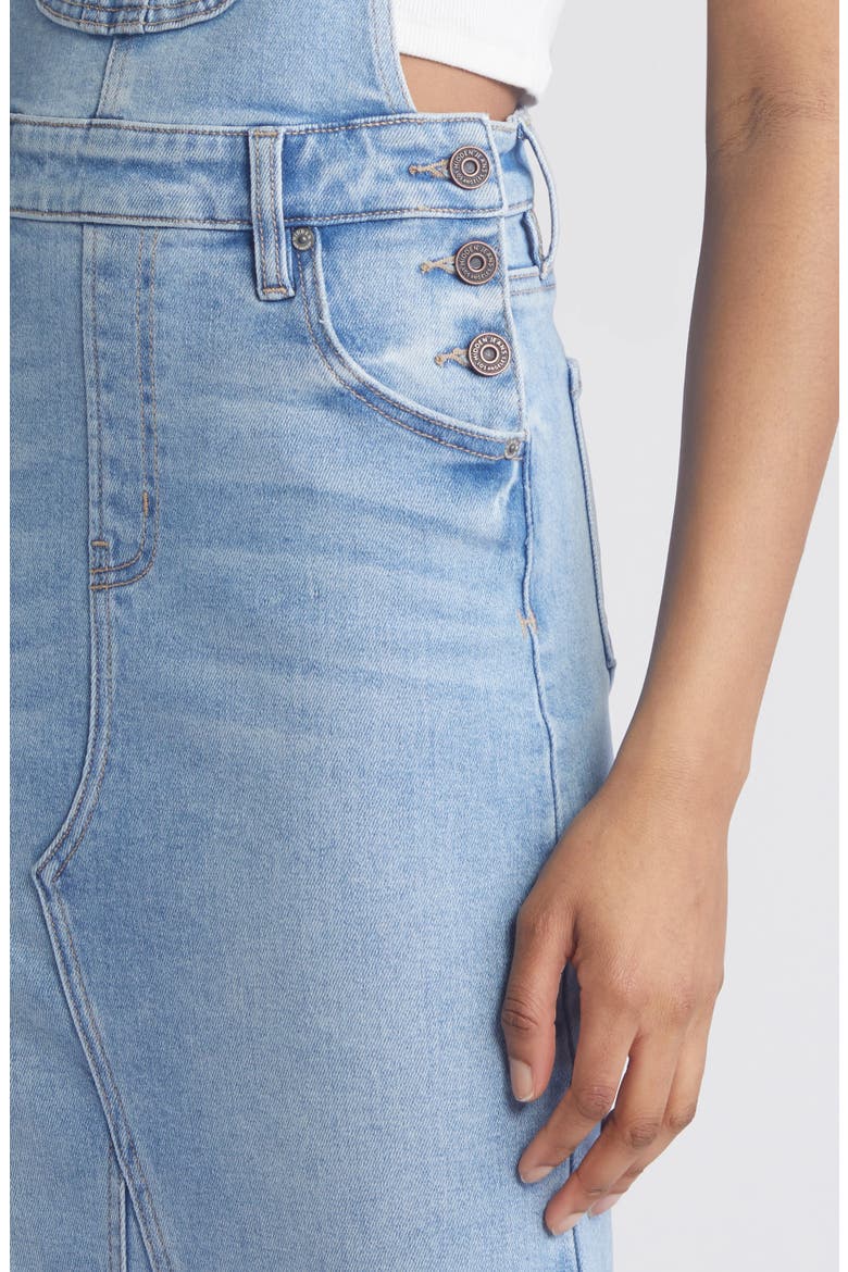 Midi Denim Skirtall, Alternate, color, MEDIUM WASH