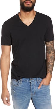 John Varvatos Slim Fit Slub Jersey V-Neck T-Shirt