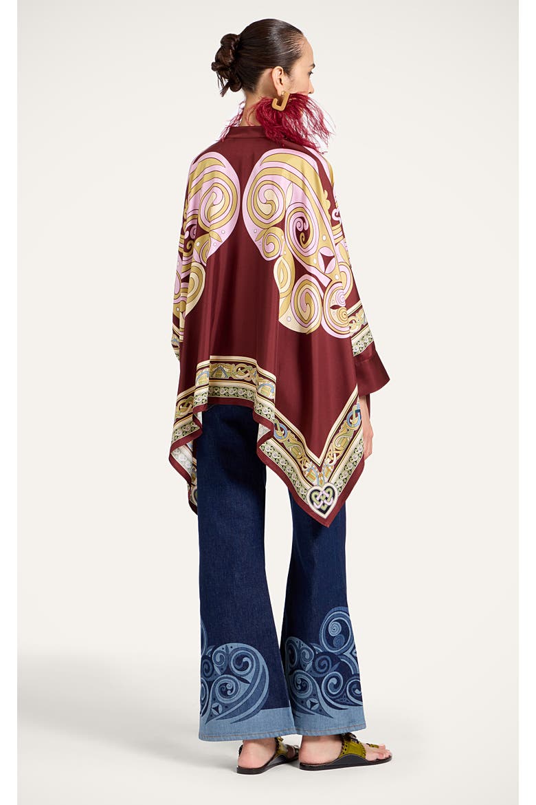 The Cropped Flare Jeans, Alternate, color, Kells Placée Indigo