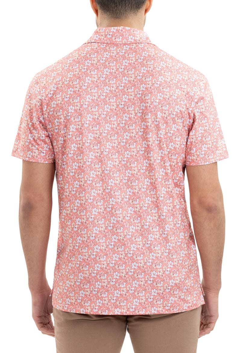 The Azaleas - Sunset Golf Shirt, Alternate, color, Orange