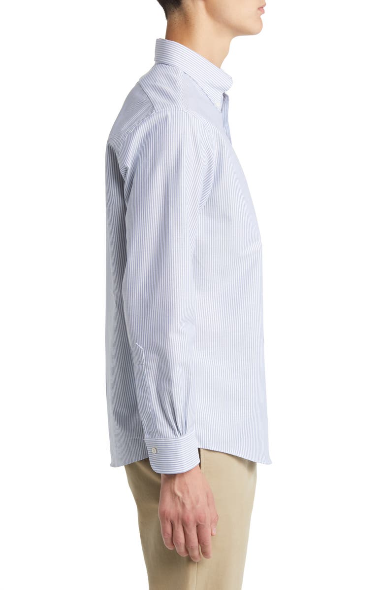 Brooks Brothers Regular Fit Stripe Cotton Oxford Dress Shirt, Alternate, color,