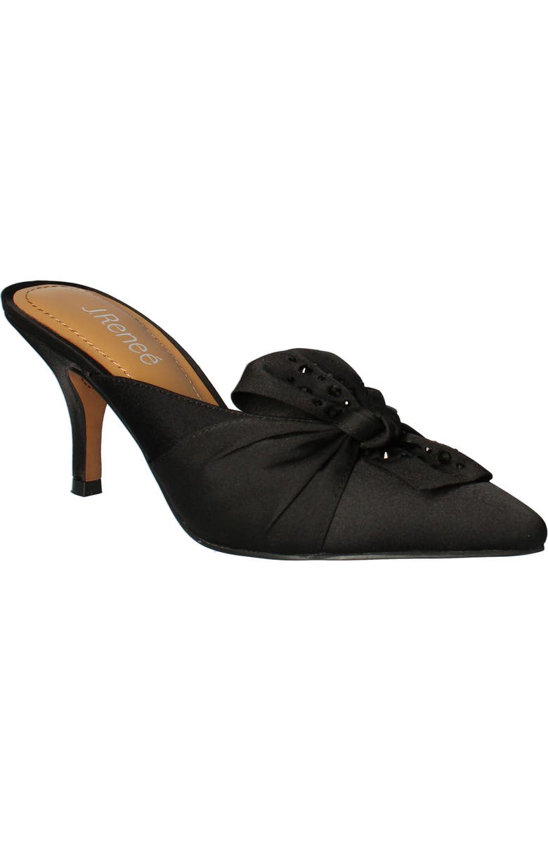 J. Reneé Mianna Kitten Heel Pointed Toe Mule, Main, color, Black