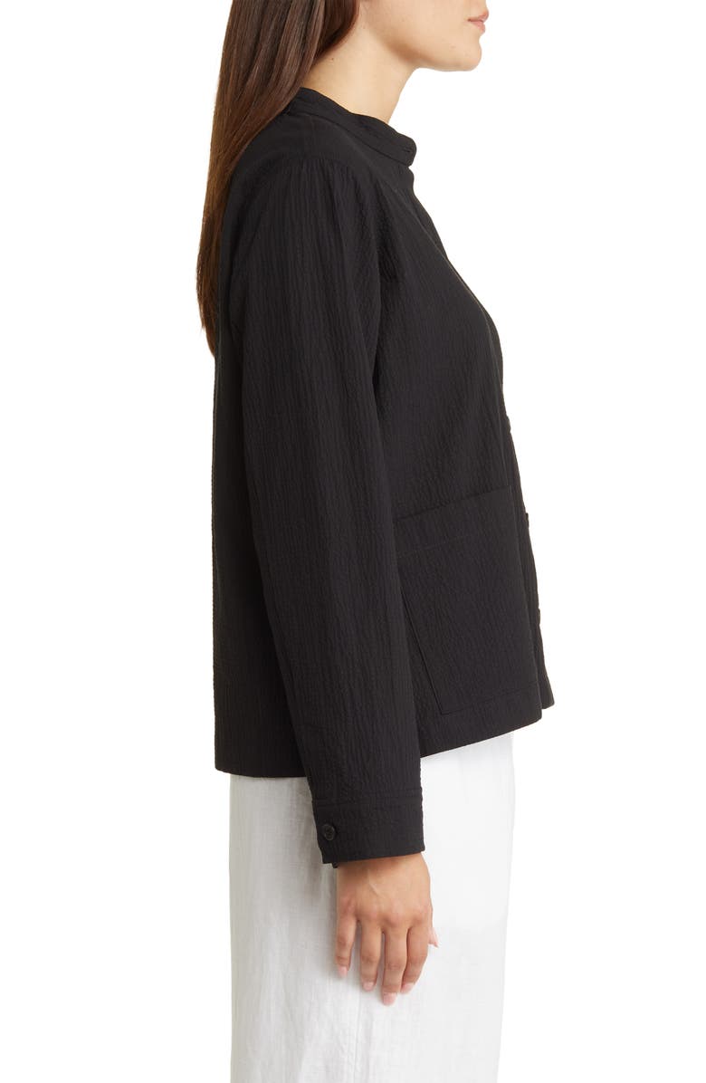 Eileen Fisher Mandarin Collar Jacket, Alternate, color,