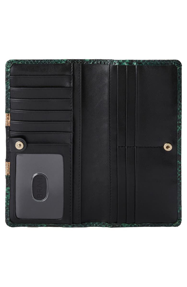 Brahmin Ady Croc Embossed Leather Wallet, Alternate, color, Multi Venezia