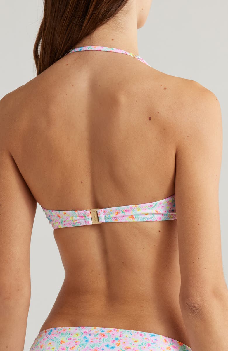 Kulani Kinis Retro Underwire Balconette Bikini Top, Alternate, color, Moonflower