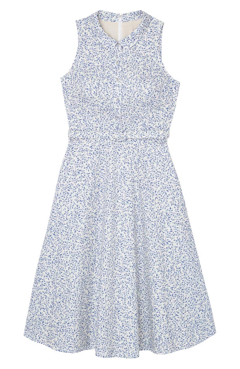 Gal Meets Glam Collection SHORT FLORAL FIT AND FLARE DRE, Alternate, color, 