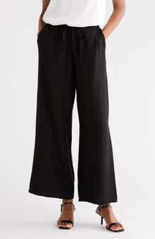 Drawstring Wide Leg Pants