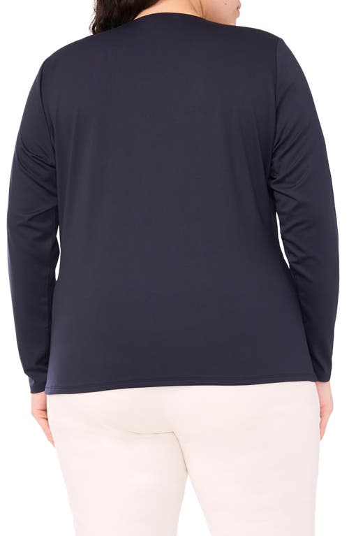 Halogenr Halogen(r) Long Sleeve Wrap Top