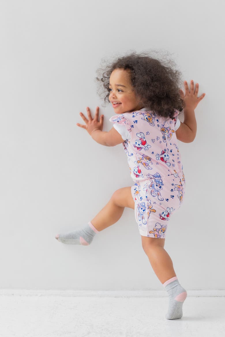 Sleeveless One Piece Romper, Alternate, color, Paw Patrol Pink
