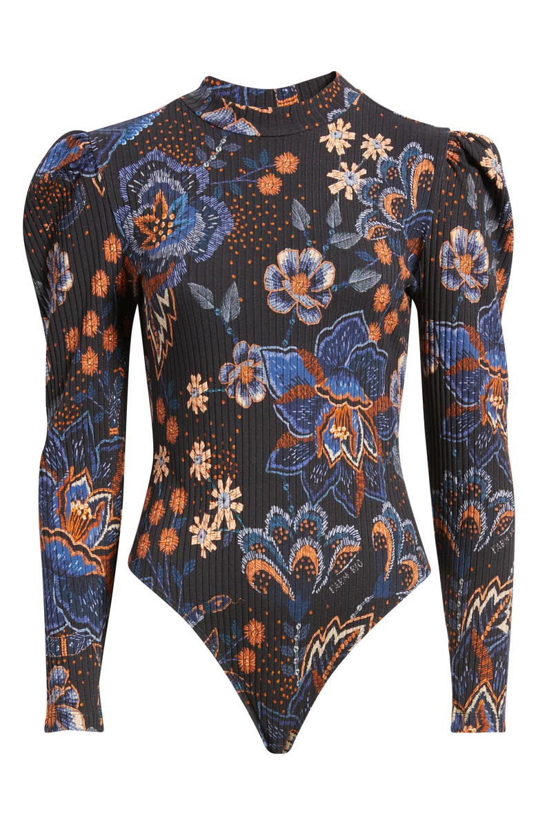 FARM Rio Snakes Bouquet Bodysuit, Alternate, color, 