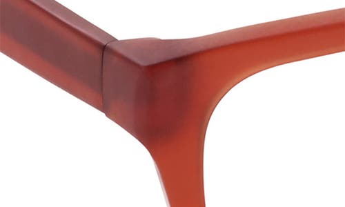 Eyebobs Kvetcher 53mm Square Reading Glasses In Half Matte Rust Orange