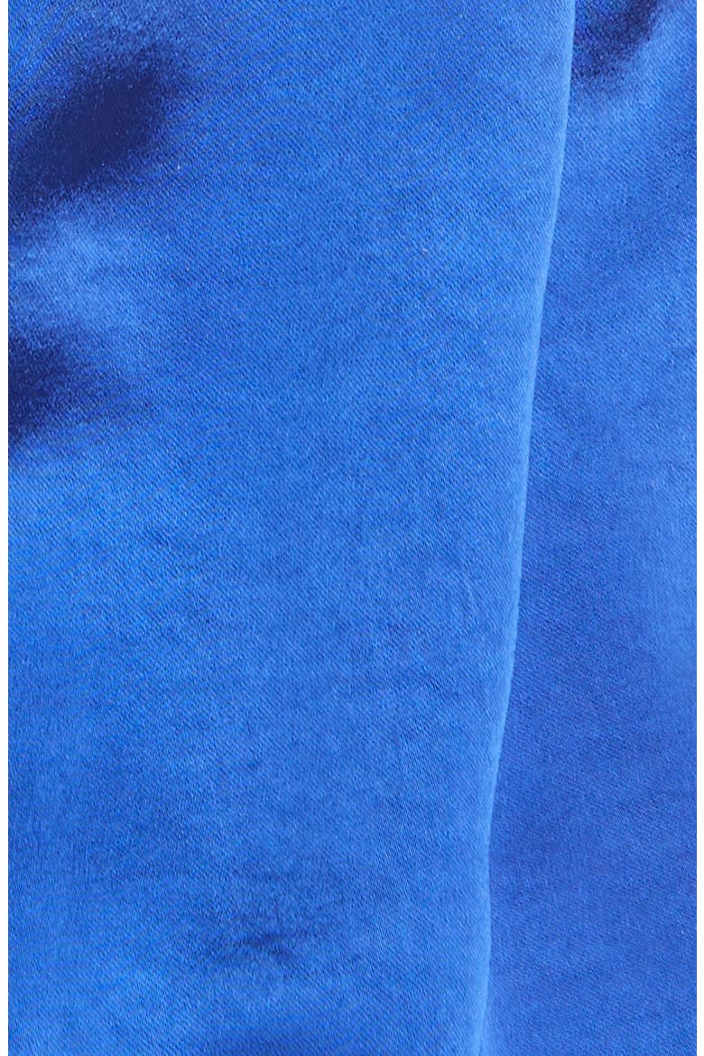 Sleeveless Tie Waist Satin Top, Alternate, color, DARK BLUE
