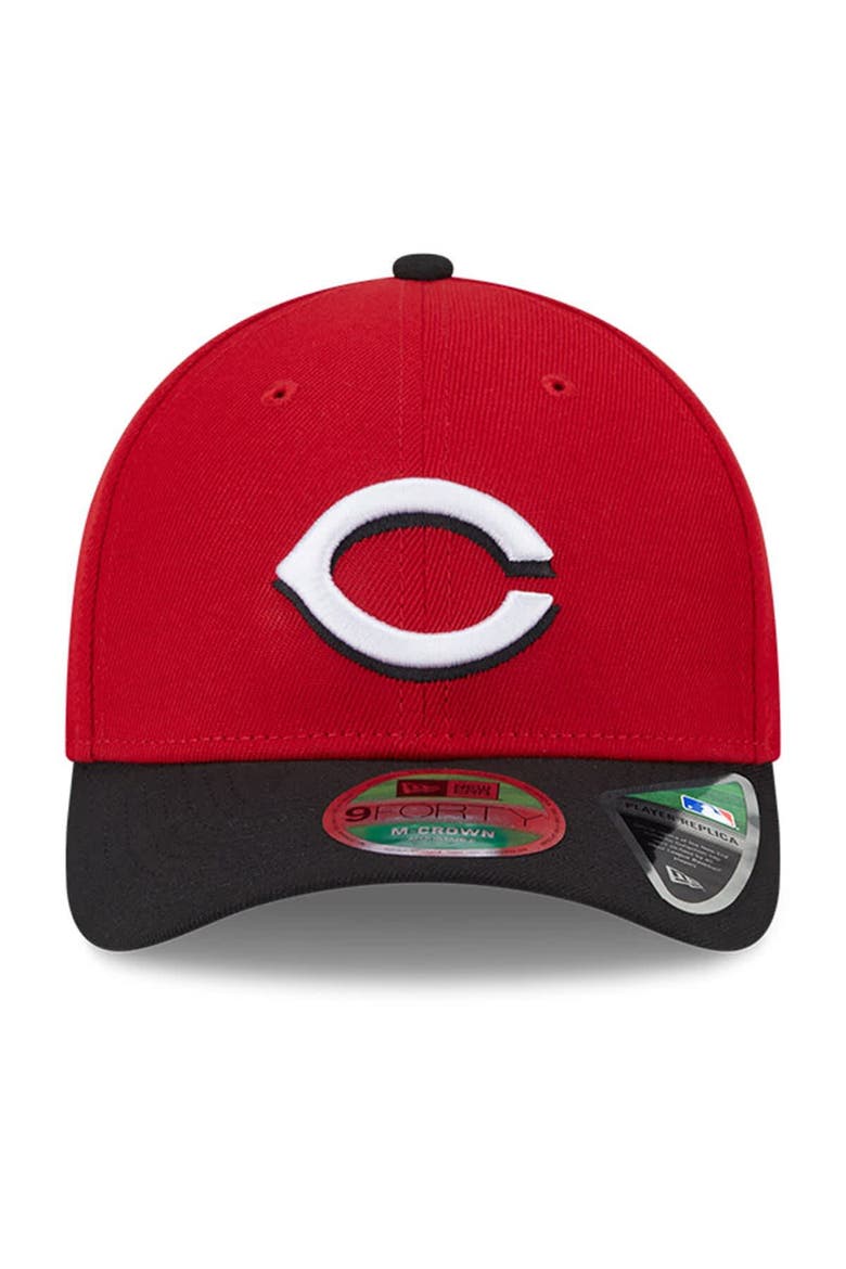 Men's New Era  Red Cincinnati Reds Player Replica 9FORTY Adjustable Hat, Alternate, color, Red