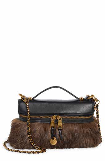 Bedie Faux Leather & Faux Fur Crossbody Bag