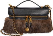 Steve Madden Bedie Faux Leather & Faux Fur Crossbody Bag