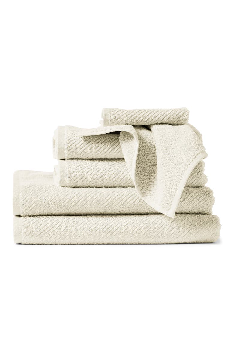 Air Weight® 6-Piece Organic Cotton Bath Towel, Hand Towel & Washcloth Set, Main, color, UNDYED