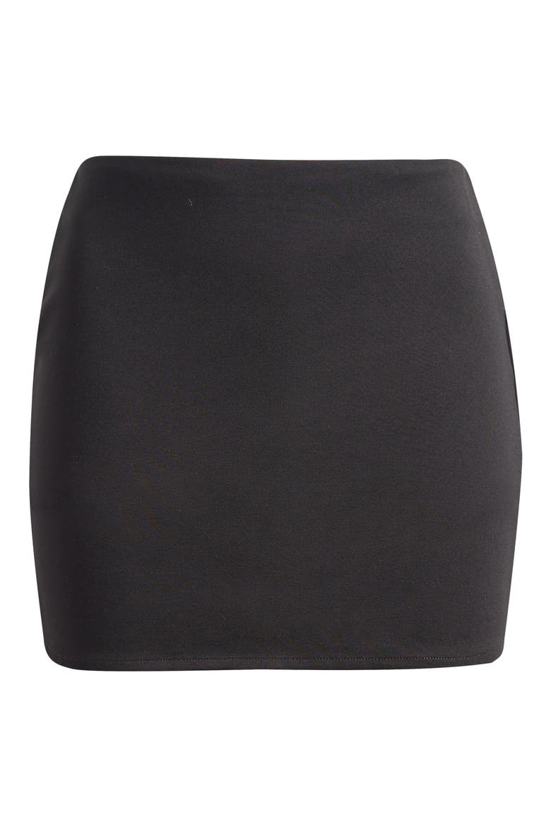 The Mini Skirt Ponte Skort, Alternate, color, BLACK
