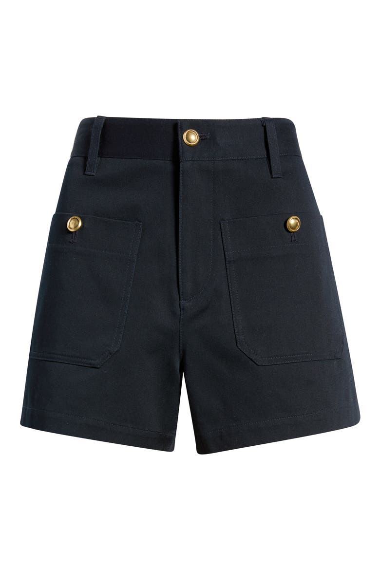 The Cruise High Waist Shorts, Alternate, color, DARK NAVY