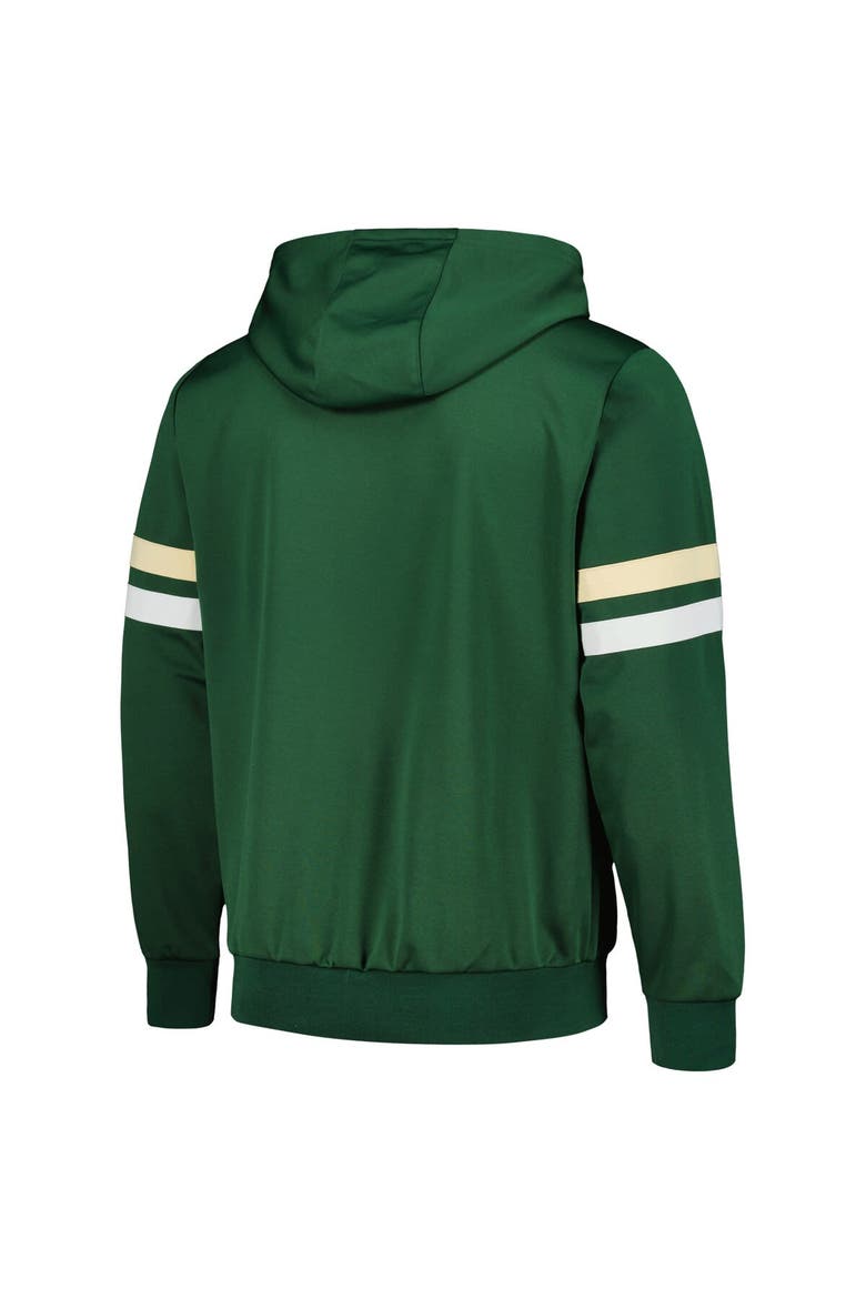 Men's G-III Sports by Carl Banks Hunter Green Milwaukee Bucks Contender Full-Zip Hoodie Jacket, Alternate, color, Hunter Green