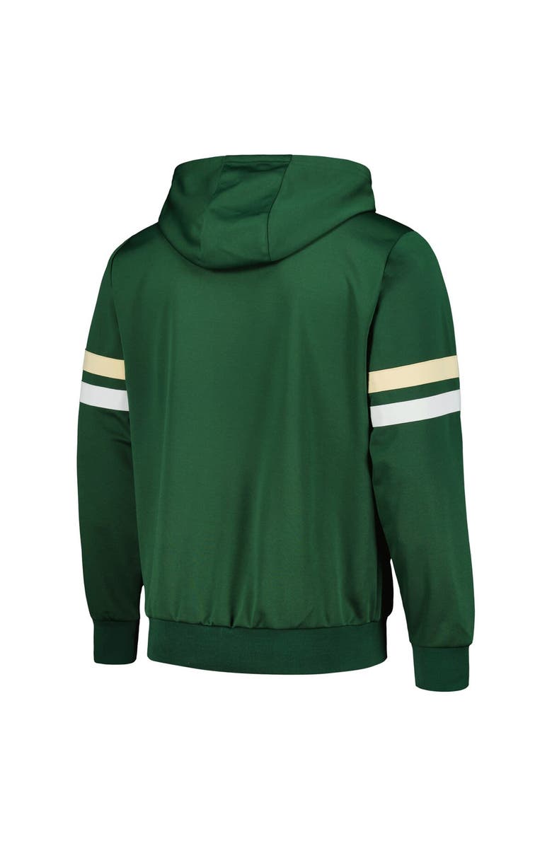 G-III SPORTS BY CARL BANKS Men's G-III Sports by Carl Banks Hunter Green Milwaukee Bucks Contender Full-Zip Hoodie Jacket, Alternate, color, Hunter Green