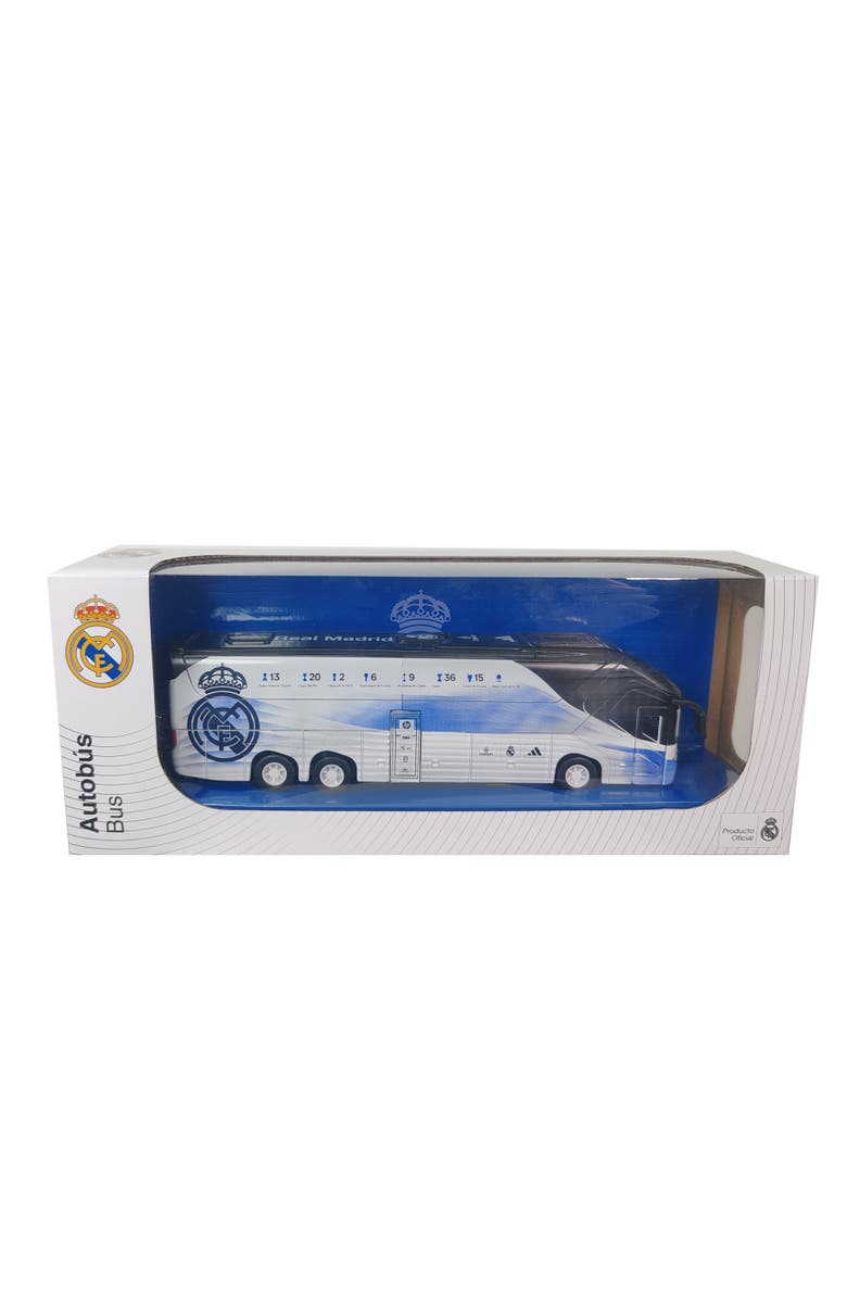 Banbo Toys Soccer Team Bus Real Madrid, Main, color, White