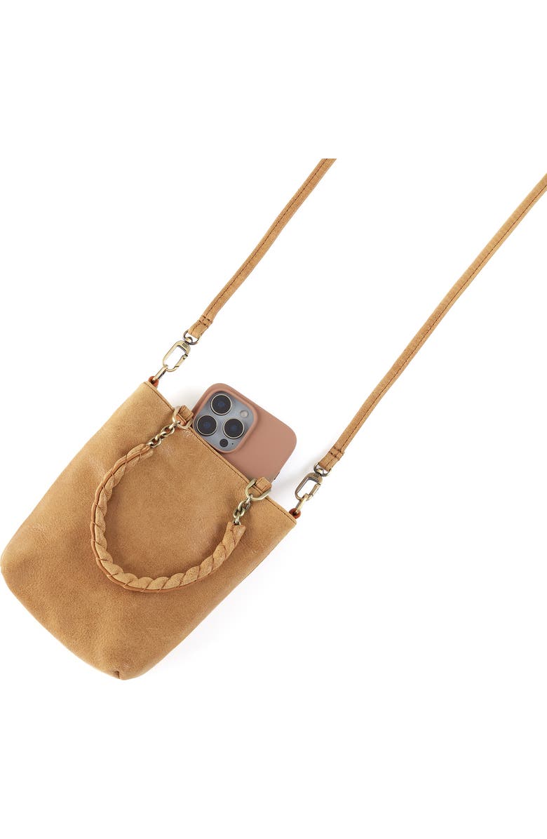 HOBO Mini Tennessee Leather Bucket Bag, Alternate, color, Whiskey