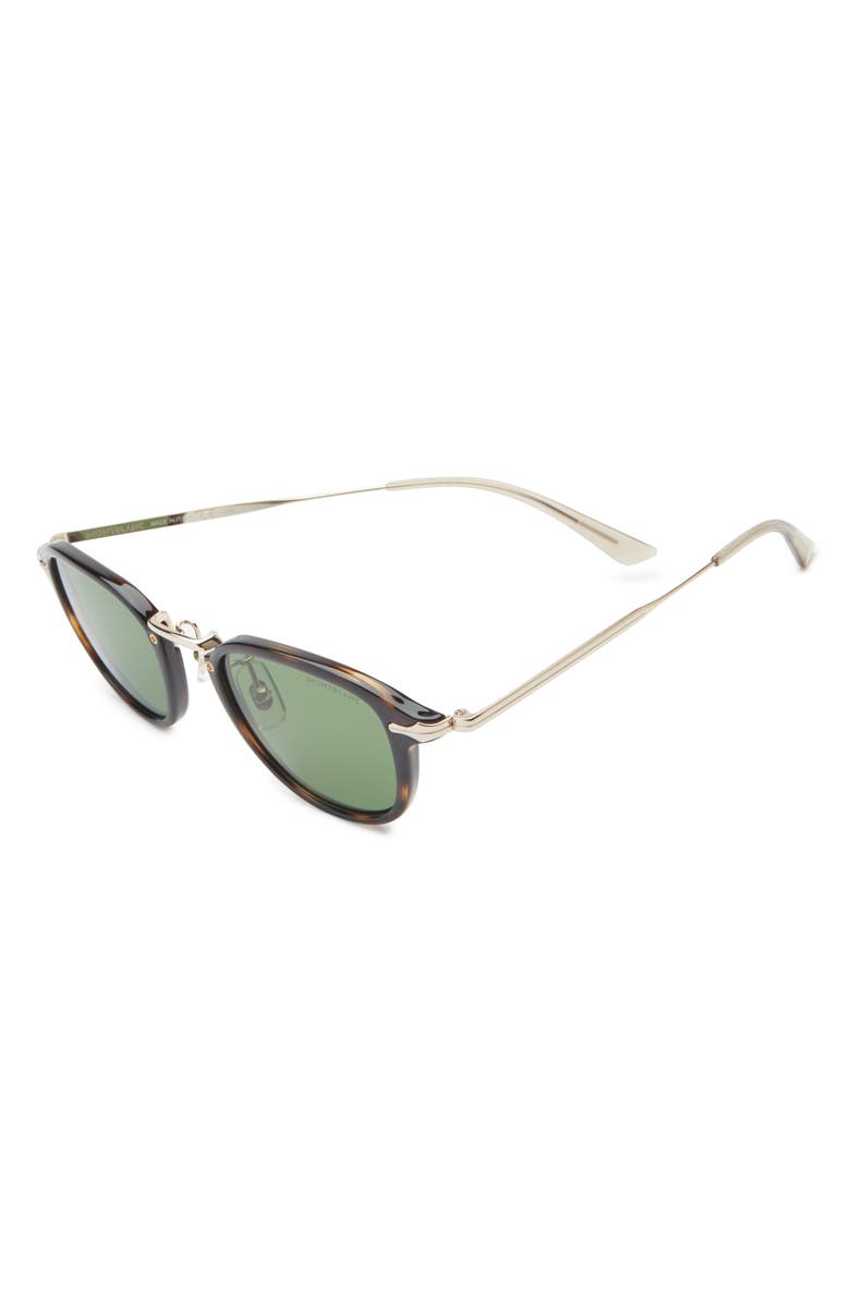 Montblanc 48mm Square Sunglasses, Alternate, color, Havana Gold Green