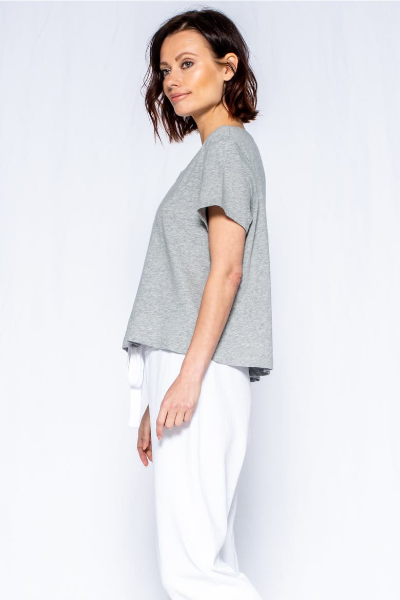 Crew Trapeze Long Sleeve Mixed, Alternate, color, Grey Heather