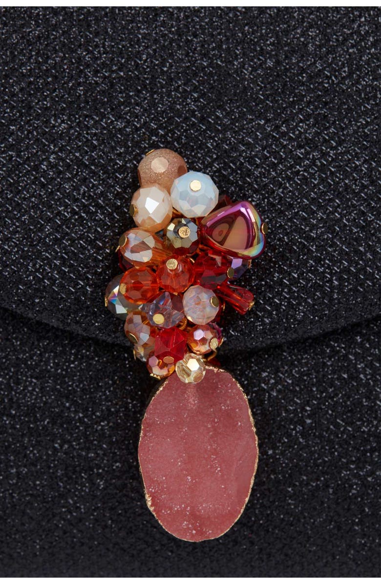 LarAllan Mabel Oversized Envelope Clutch, Alternate, color, Black