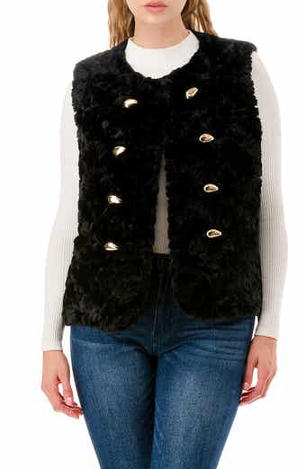 MARCUS ADLER Faux Fur Vest