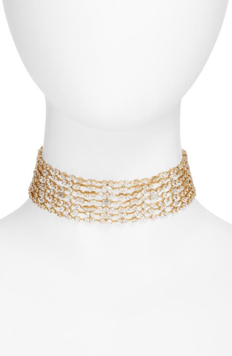 NADRI Glass outlet Pearl Choker Necklace