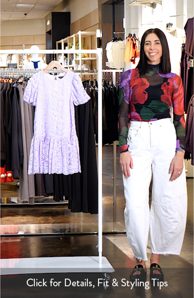 Kids' Scallop Hem Lace Dress, sales video thumbnail