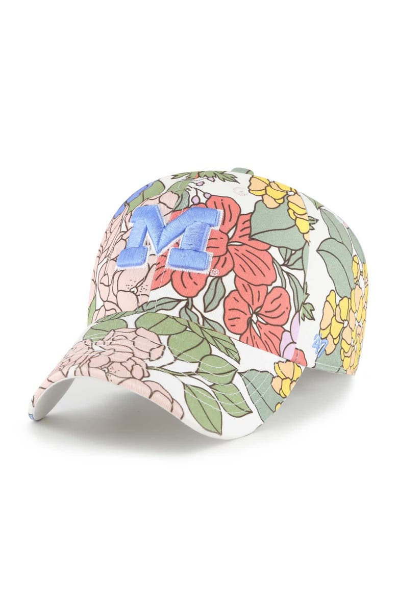 '47 Women's '47  Michigan Wolverines Florentina Clean Up Adjustable Hat, Main, color, 