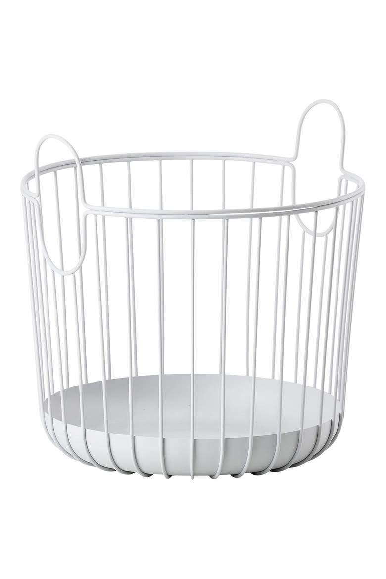 Inu Large Wire Basket, Main, color, SOFT GREY