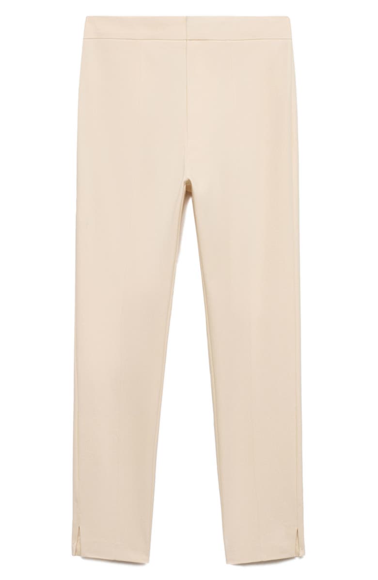 MANGO Crop Skinny Pants, Main, color, Ecru