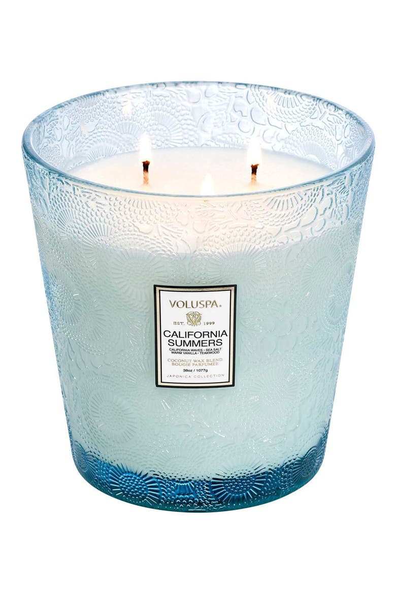 California Summers Three-Wick Hearth Candle, Main, color, CALIFORNIA SUMMERS