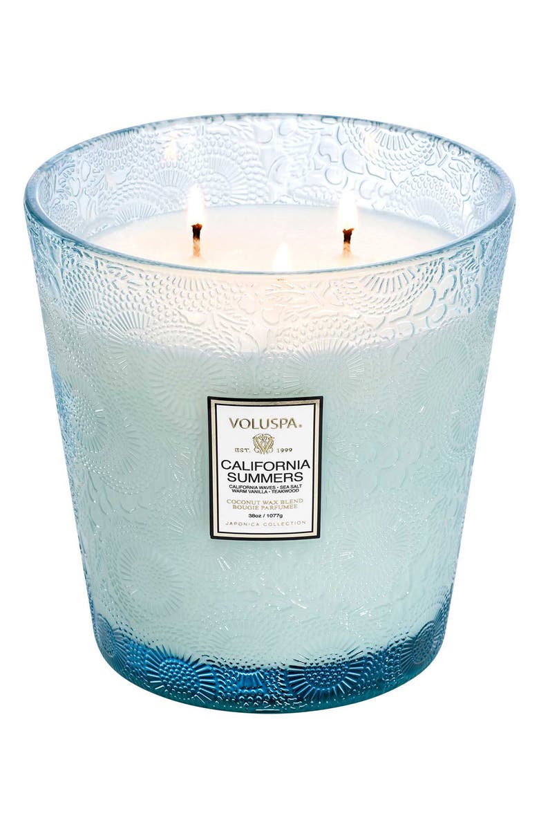 Voluspa California Summers Three-Wick Hearth Candle, Main, color, California Summers