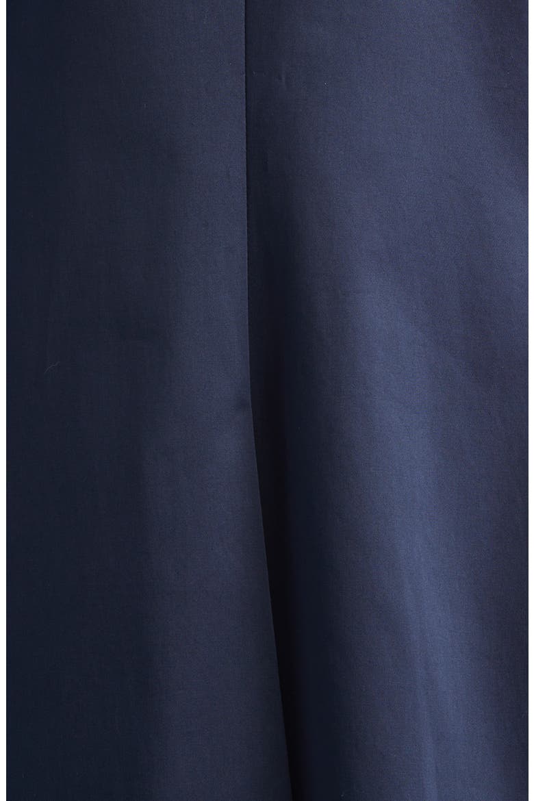 Bow Stretch Cotton Jacket, Alternate, color, NAVY