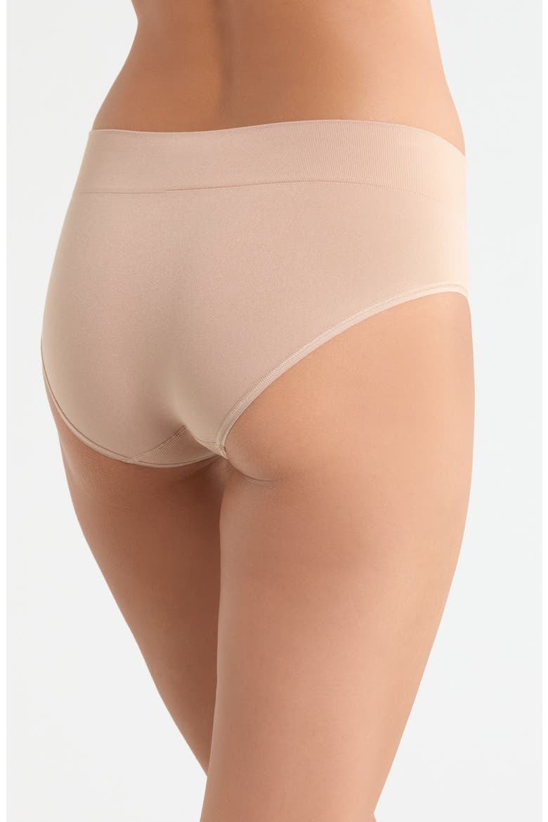 3-Pack Seamless High Cut Briefs, Alternate, color, BLACK- TAN MULTI
