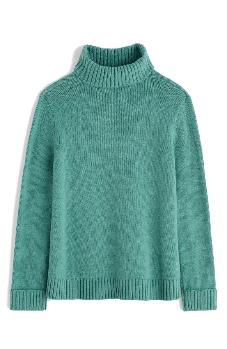 Seasalt Cornwall Braque Turtleneck Wool Blend Sweater, Alternate, color, Knit Melange Sardine