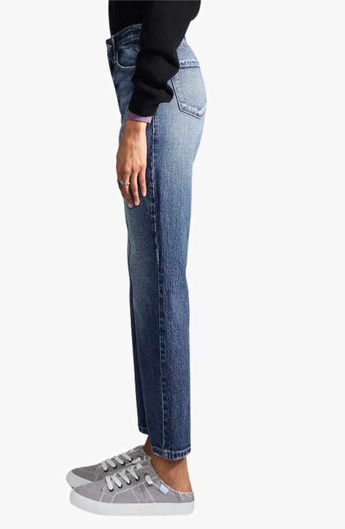 Kancan Premier Dorothea Premier High Rise Straight Jeans In Medium Wash