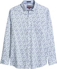 Johnston & Murphy Logan Print Button-Up Shirt