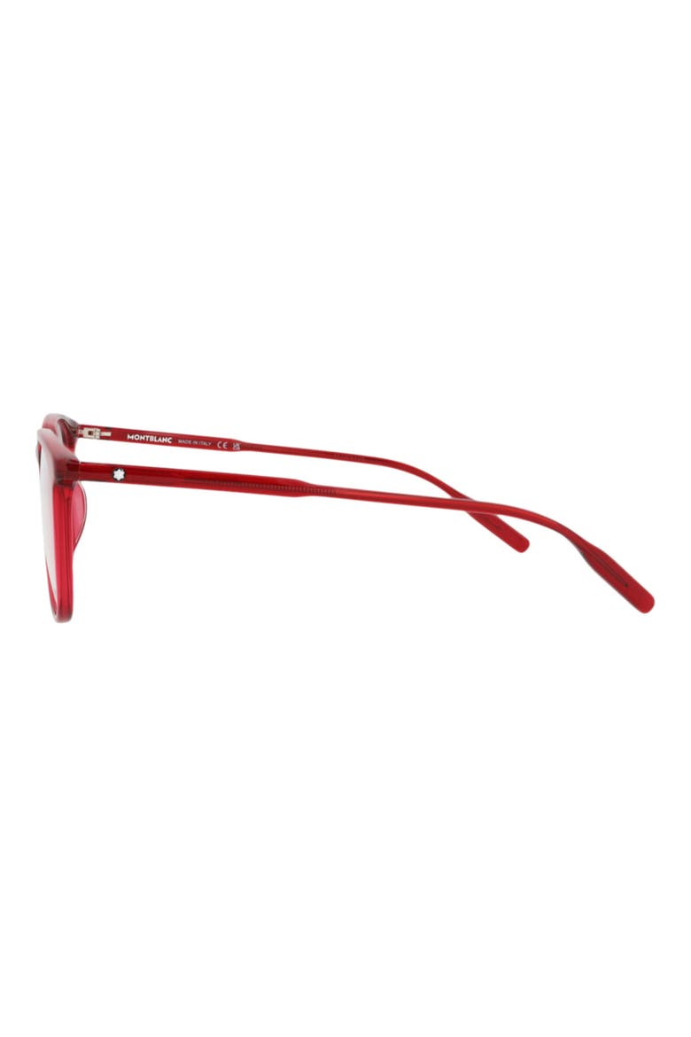 54mm Square Optical Glasses, Alternate, color, BURGUNDY TRANSPARENT
